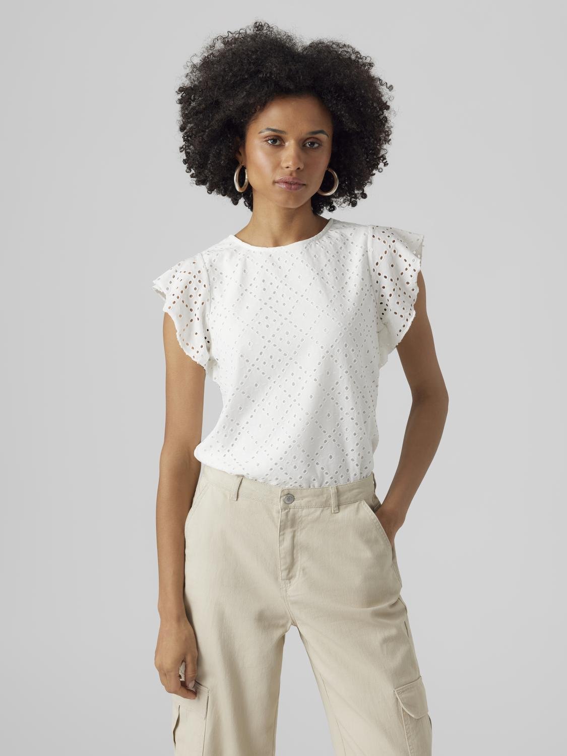 VMTASSA T-Shirt - Snow White - VERO MODA & VILA Bergvik